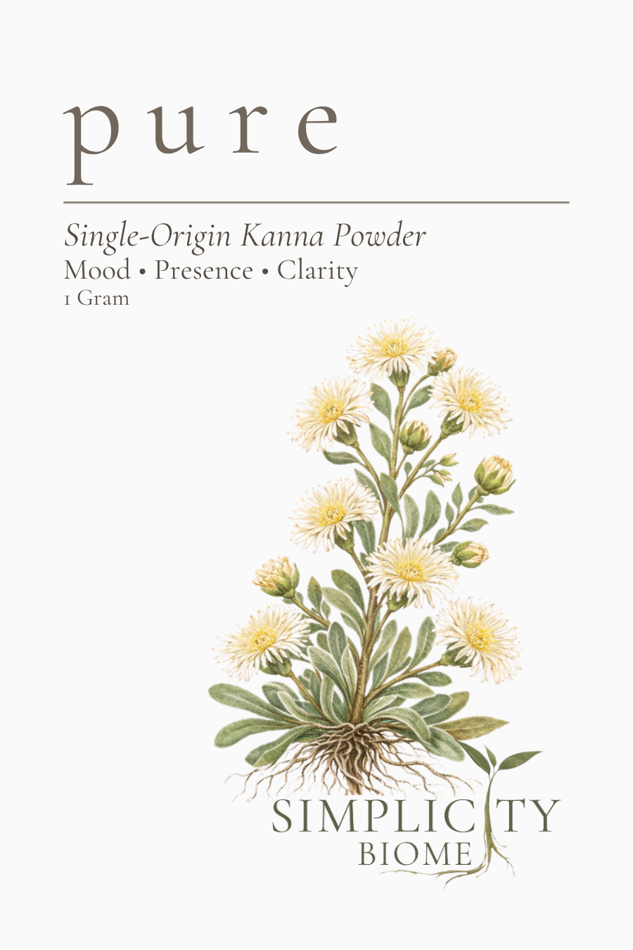 Pure Single-Origin Kanna Powder | 1 Gram
